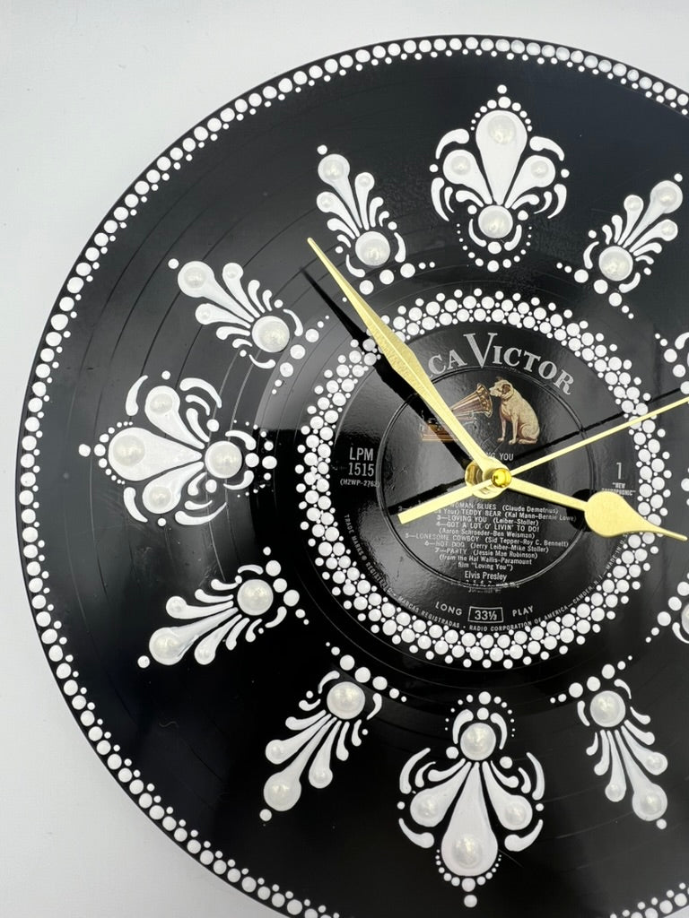 Elvis Presley "Loving You" Vintage Vinyl Record Clock; Original 1957 Pressing