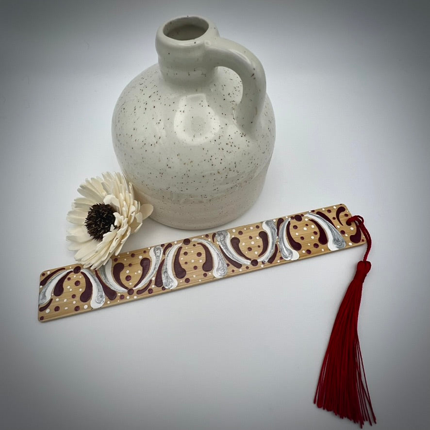 Radiant Red Bamboo Bookmark #1