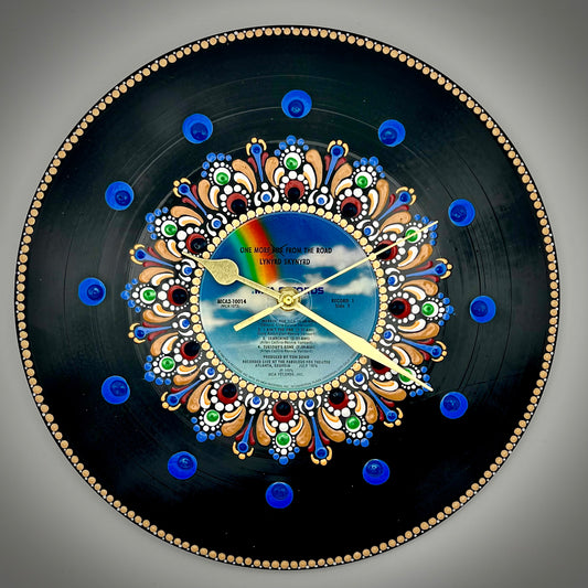 Lynard Skynard "One More From the Road" Vintage Vinyl Record Clock: Original 1976 Pressing