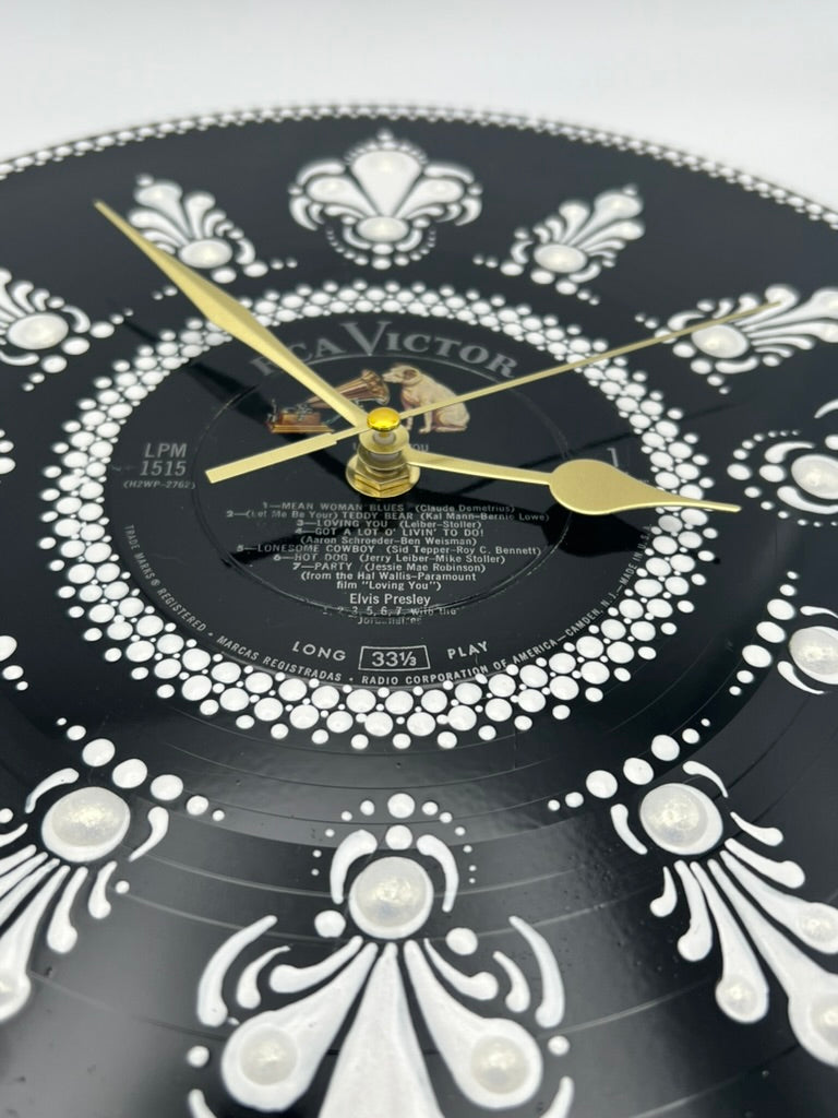 Elvis Presley "Loving You" Vintage Vinyl Record Clock; Original 1957 Pressing