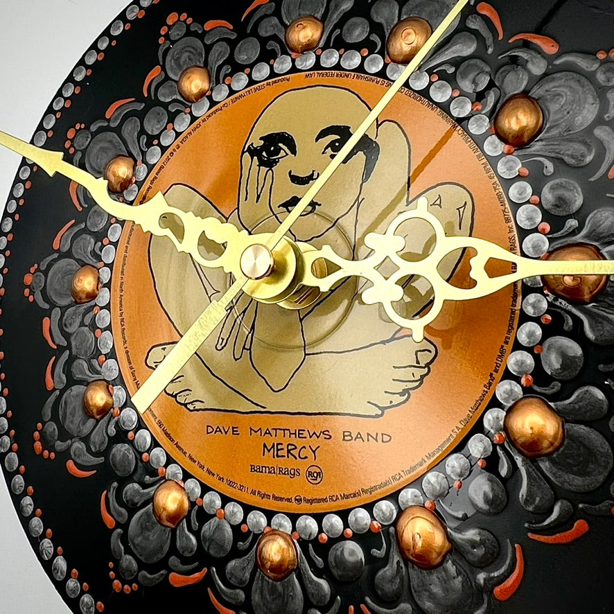 Dave Matthews Band "Mercy" Vintage 45 Vintage Record Clock