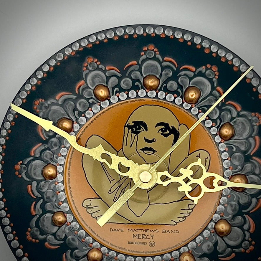 Dave Matthews Band "Mercy" Vintage 45 Vintage Record Clock