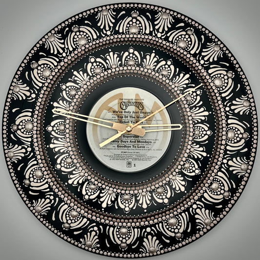 Carpenters "The Singles, 1969 to 1973", Vintage Vinyl Record Clock