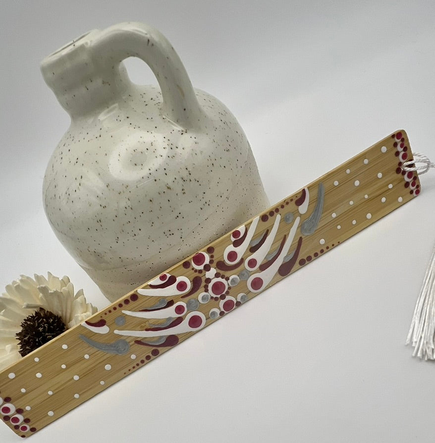 Radiant Red Bamboo Bookmark #3