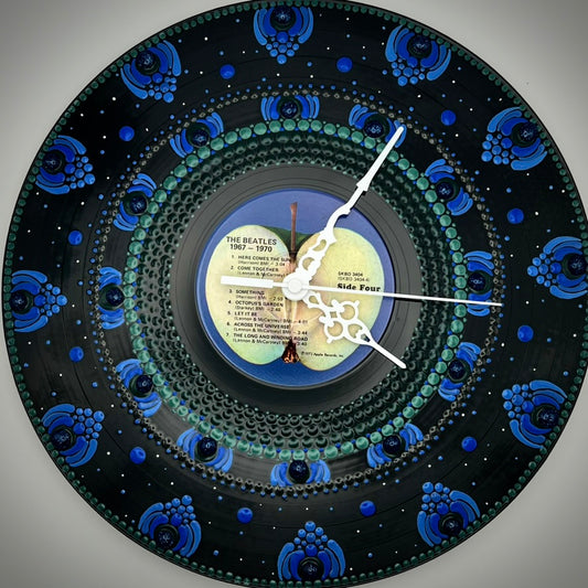 Beatles "1967 to 1979" Vintage Vinyl Record Clocks: Original 1973 Pressing