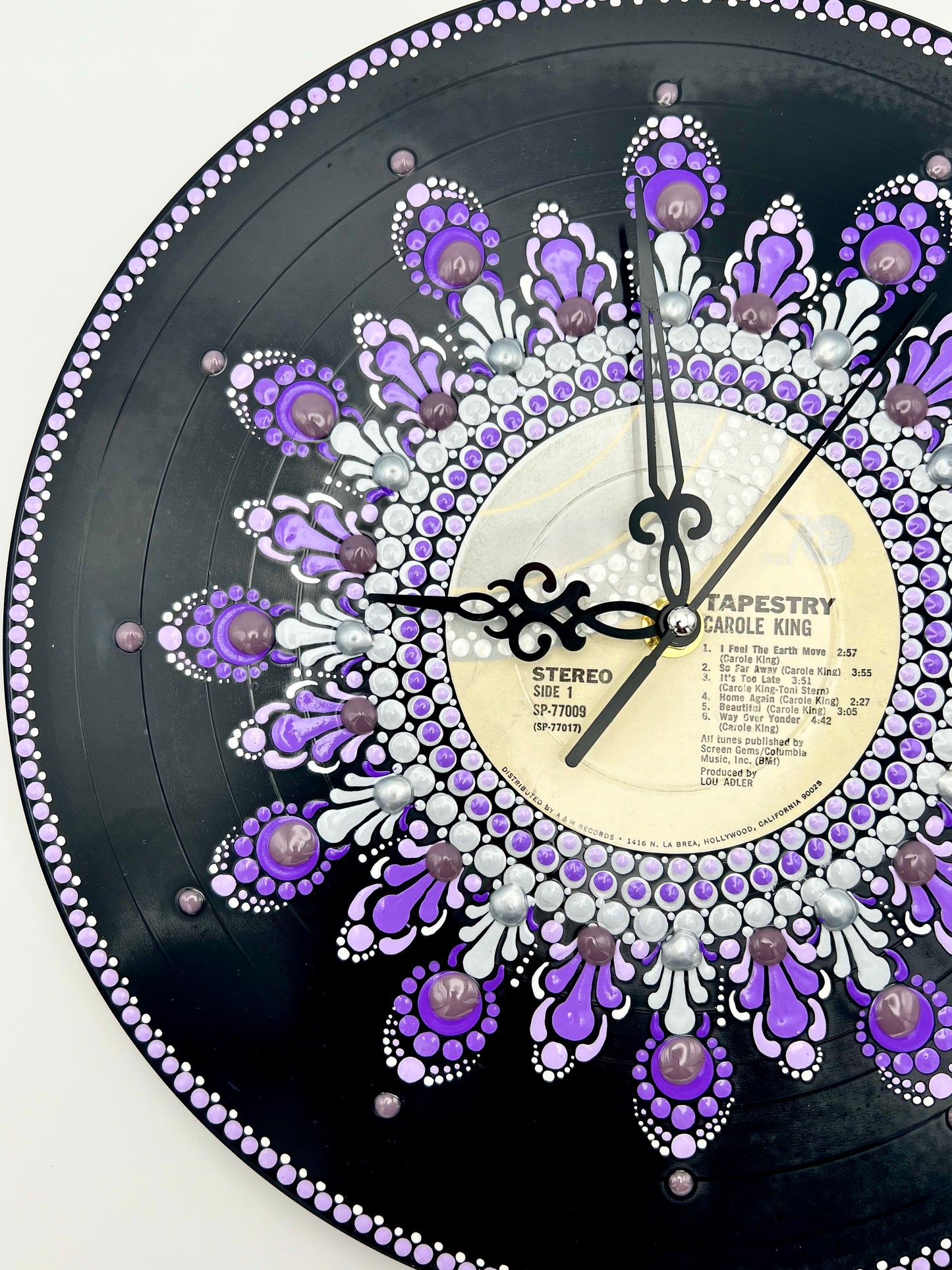 Carol King "Tapestry" Vintage Vinyl Record Clock; Original 1971 Pressing