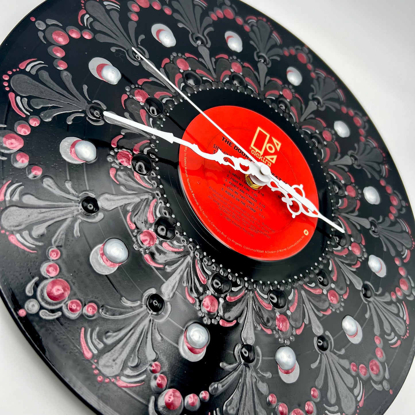 The Doors "Greatest Hits" Vintage Vinyl Record Clock:
