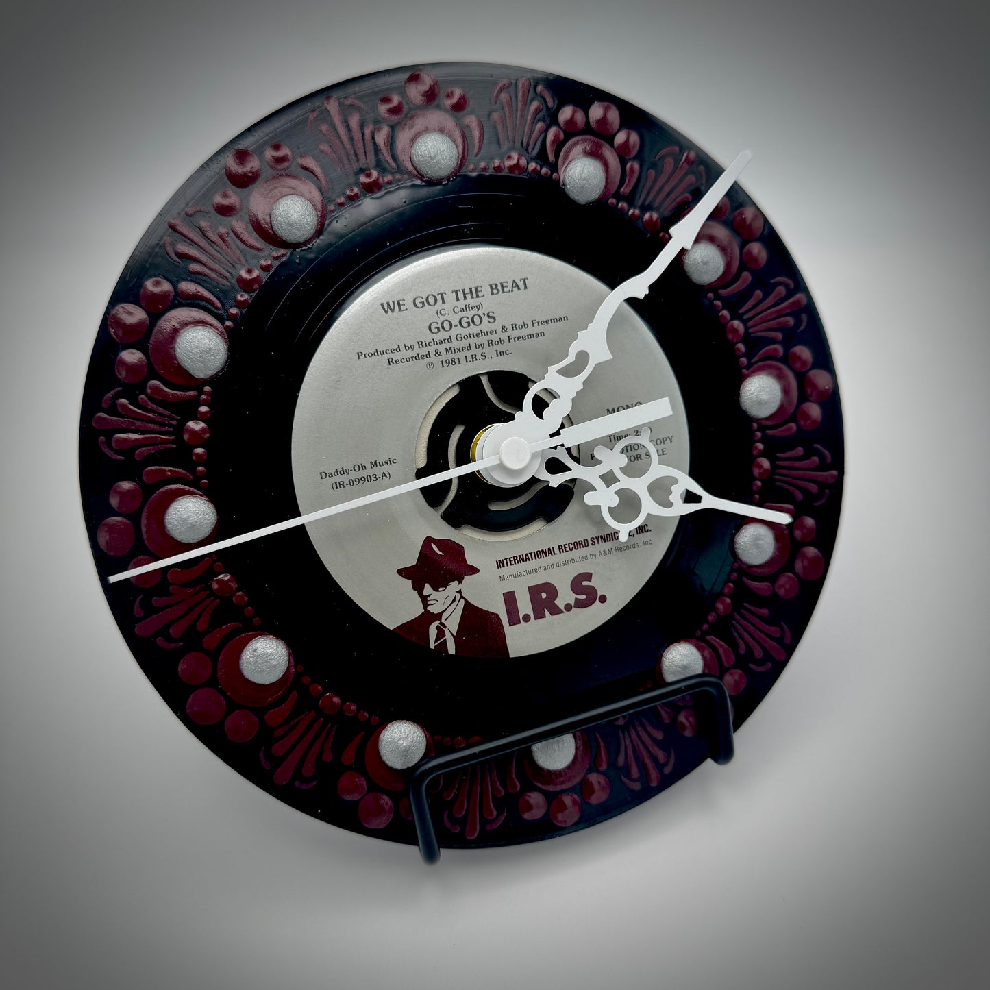 Go-Go's "We Got the Beat" Vintage 45 Record Clock