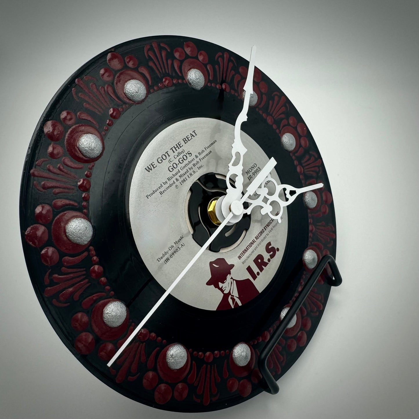 Go-Go's "We Got the Beat" Vintage 45 Record Clock