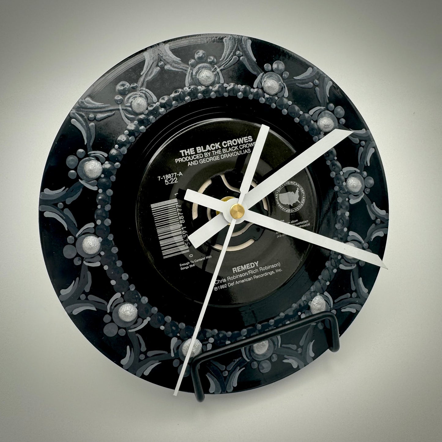 The Black Crowes "Remedy" Vintage 45 Record Clock