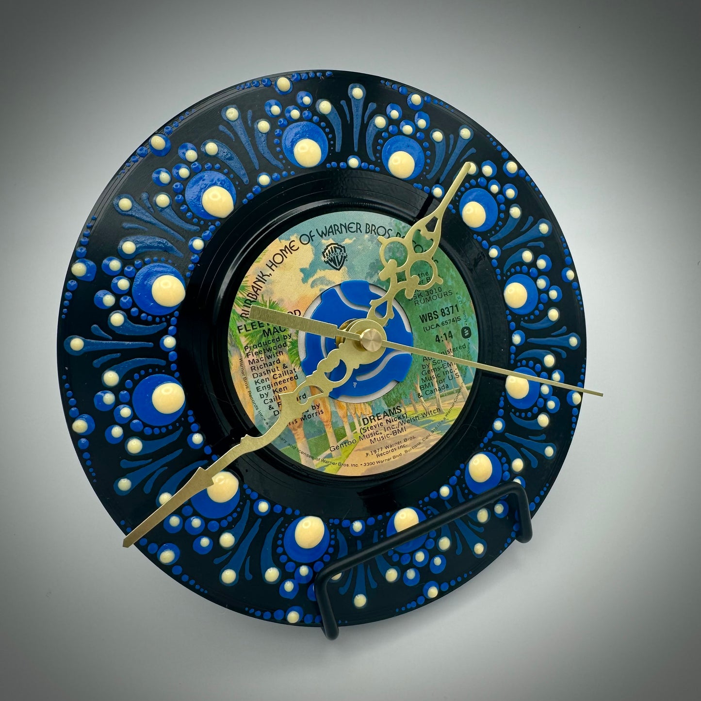 Fleetwood Mac's "Dreams" Vintage 45 Record Clock