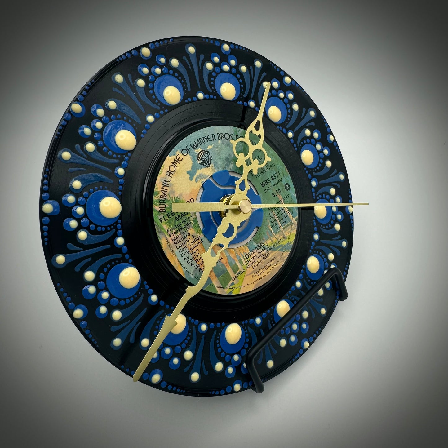 Fleetwood Mac's "Dreams" Vintage 45 Record Clock