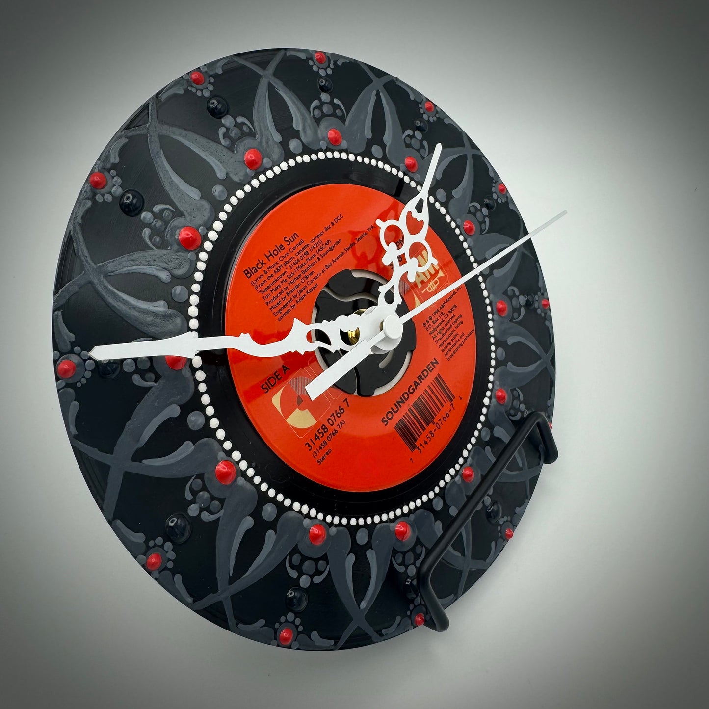 Soundgarden's "Black Hole Sun" Vintage 45 Record Clock
