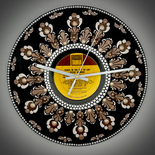 Stevie Wonder's "Songs in the Key of Life" Vintage Vinyl Record Clock: Original 1976 Pressing