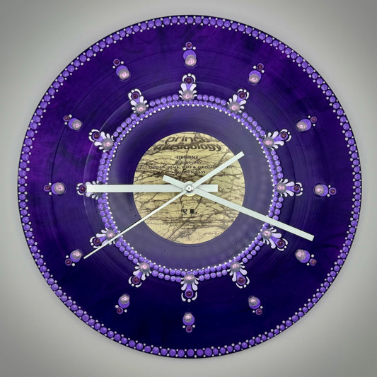 Prince's "Musicology" Vinyl Record Clock: Special Edition Purple Pessing