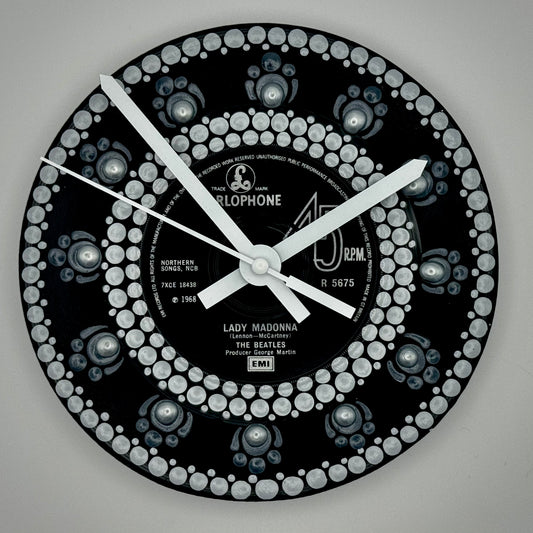 The Beatles "Lady Madonna" Vintage 45 Record Clock: 1966 Pressing