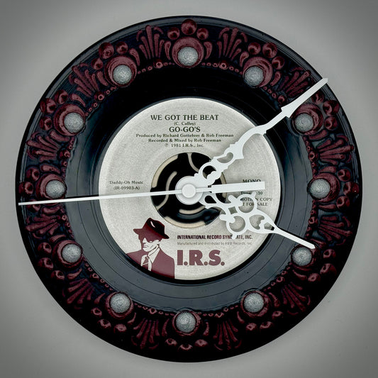 Go-Go's "We Got the Beat" Vintage 45 Record Clock