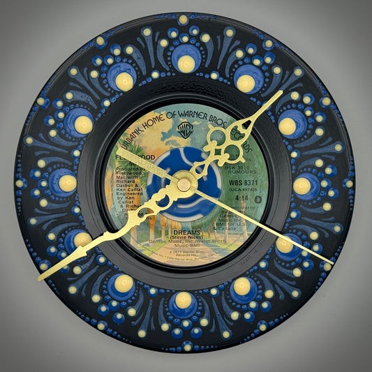 Fleetwood Mac's "Dreams" Vintage 45 Record Clock