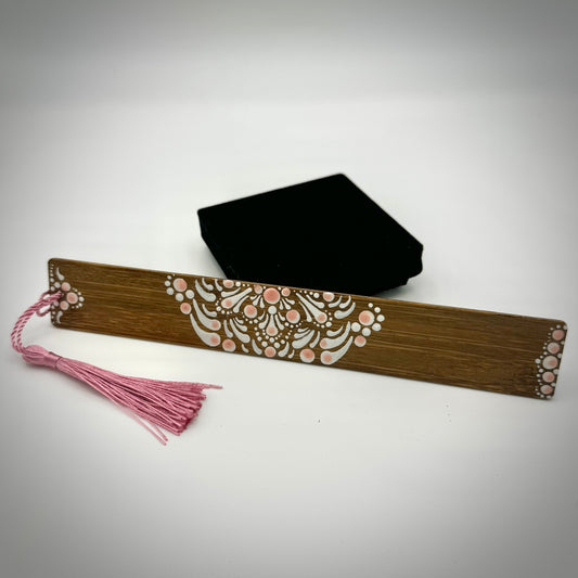 Perfectly Pink Mandala Bamboo Bookmark