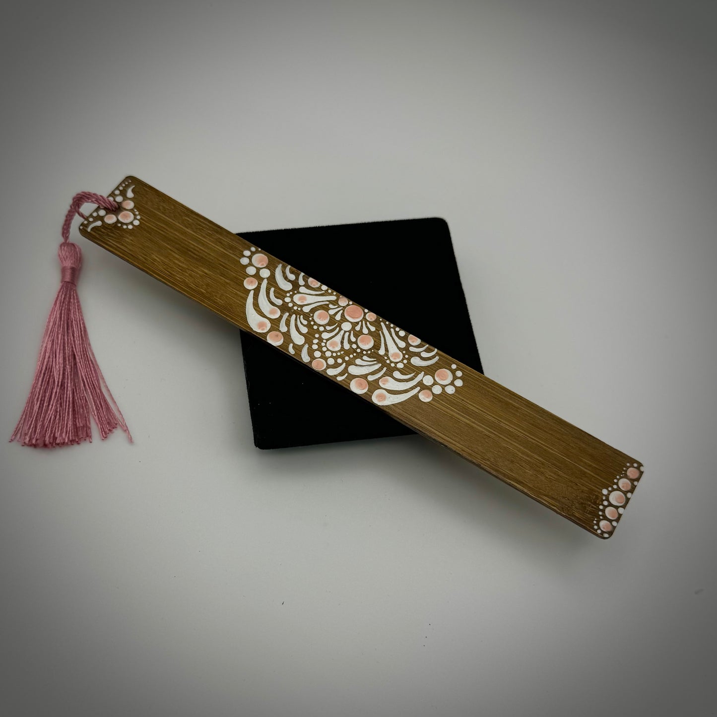 Perfectly Pink Mandala Bamboo Bookmark