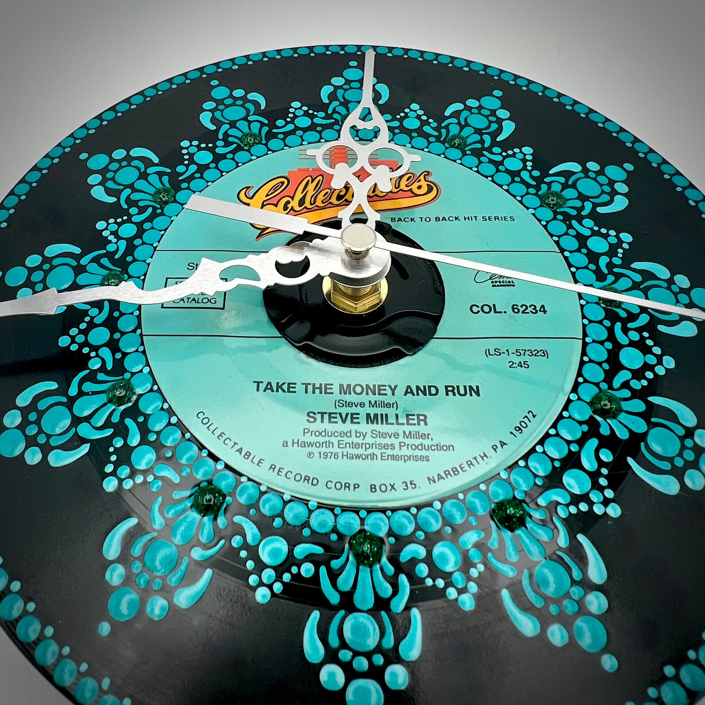 Steve Miller Band "Take the Money and Run" Vintage 45 Record Clock