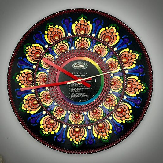 Beatles "VI" Vinyl Record Clock: 1964 First Pressing