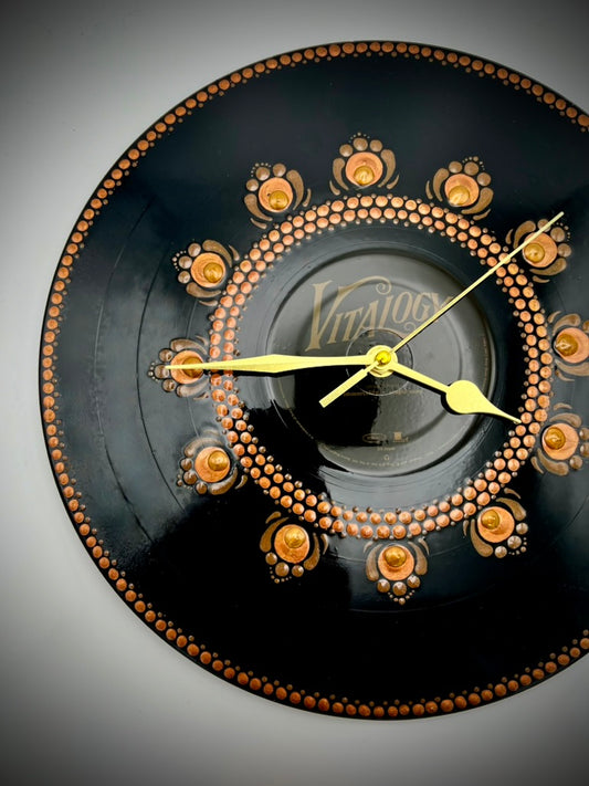 Pearl Jam "Vitalogy" 12 inch Vinyl Mandala Clock, RE