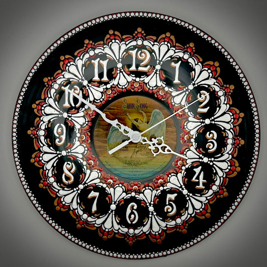 Led Zeppelin's "The Song Remains the Same" Vintage Vinyl Record Clock: Original 1976 Pressing