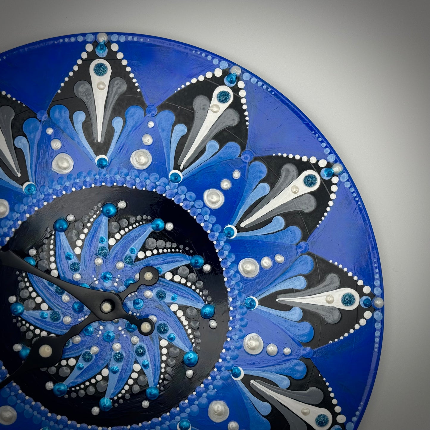 Album Record Vinyl Clocks; Brilliant Blues Mandala