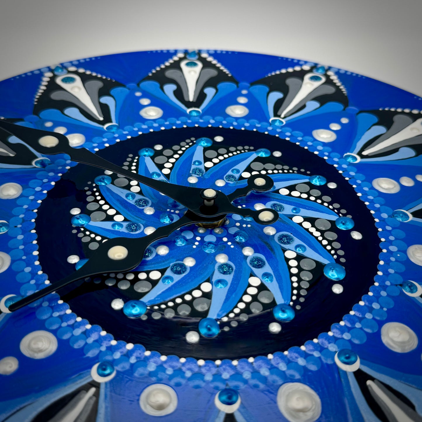 Album Record Vinyl Clocks; Brilliant Blues Mandala