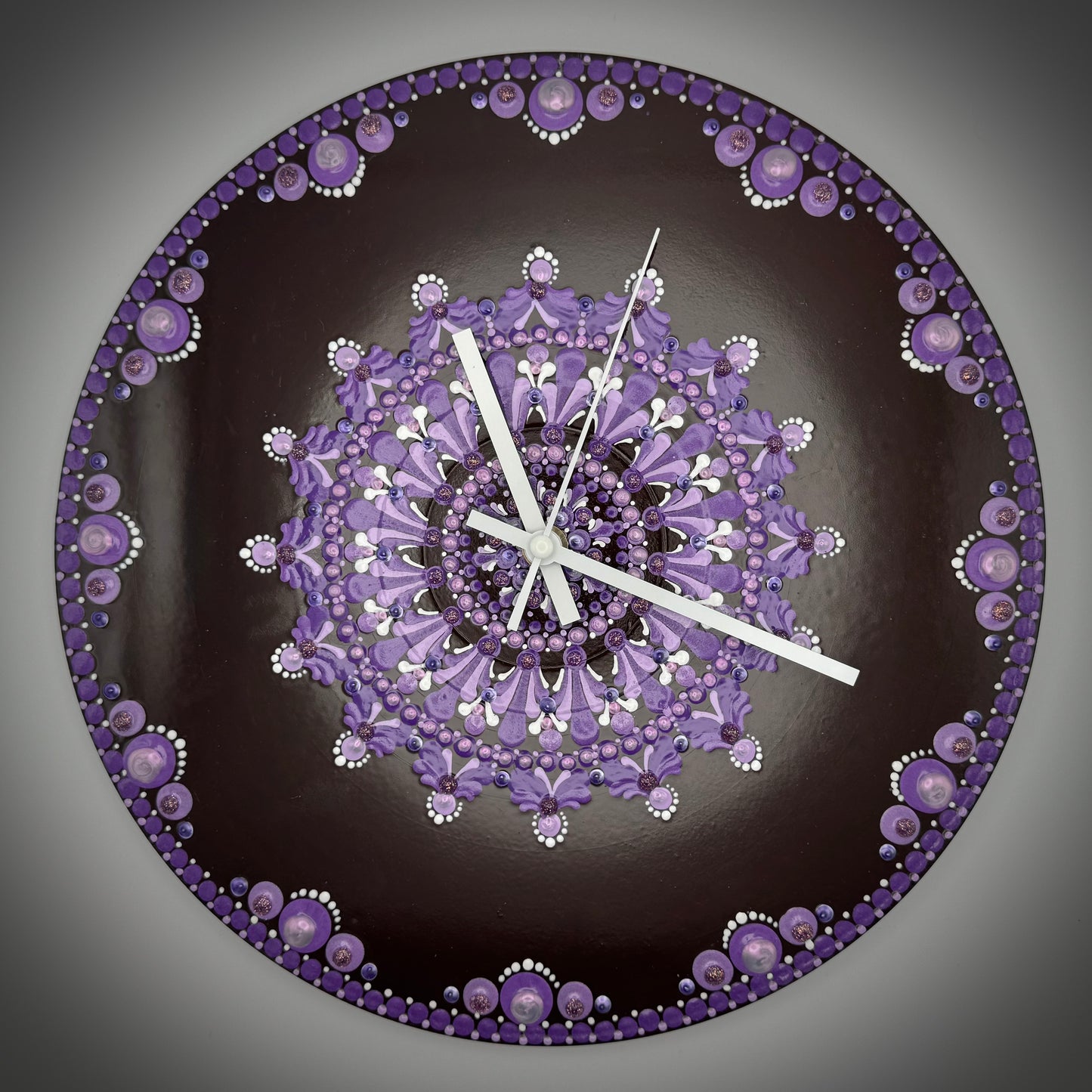 Album Record Vinyl Clocks; Perfect Purple Mandala