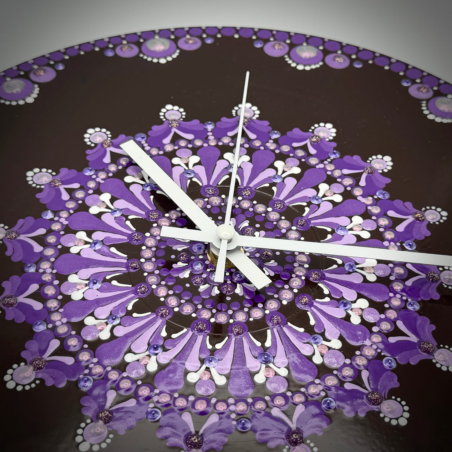 Album Record Vinyl Clocks; Perfect Purple Mandala