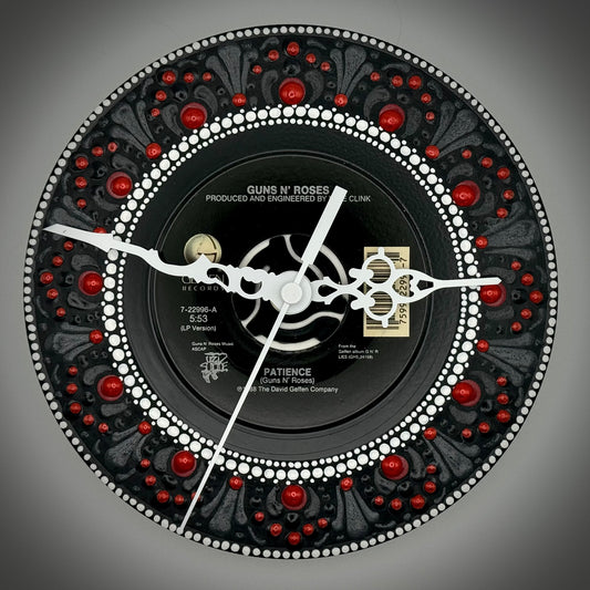 Guns N' Roses "Patience" Vintage 45 Record Clock