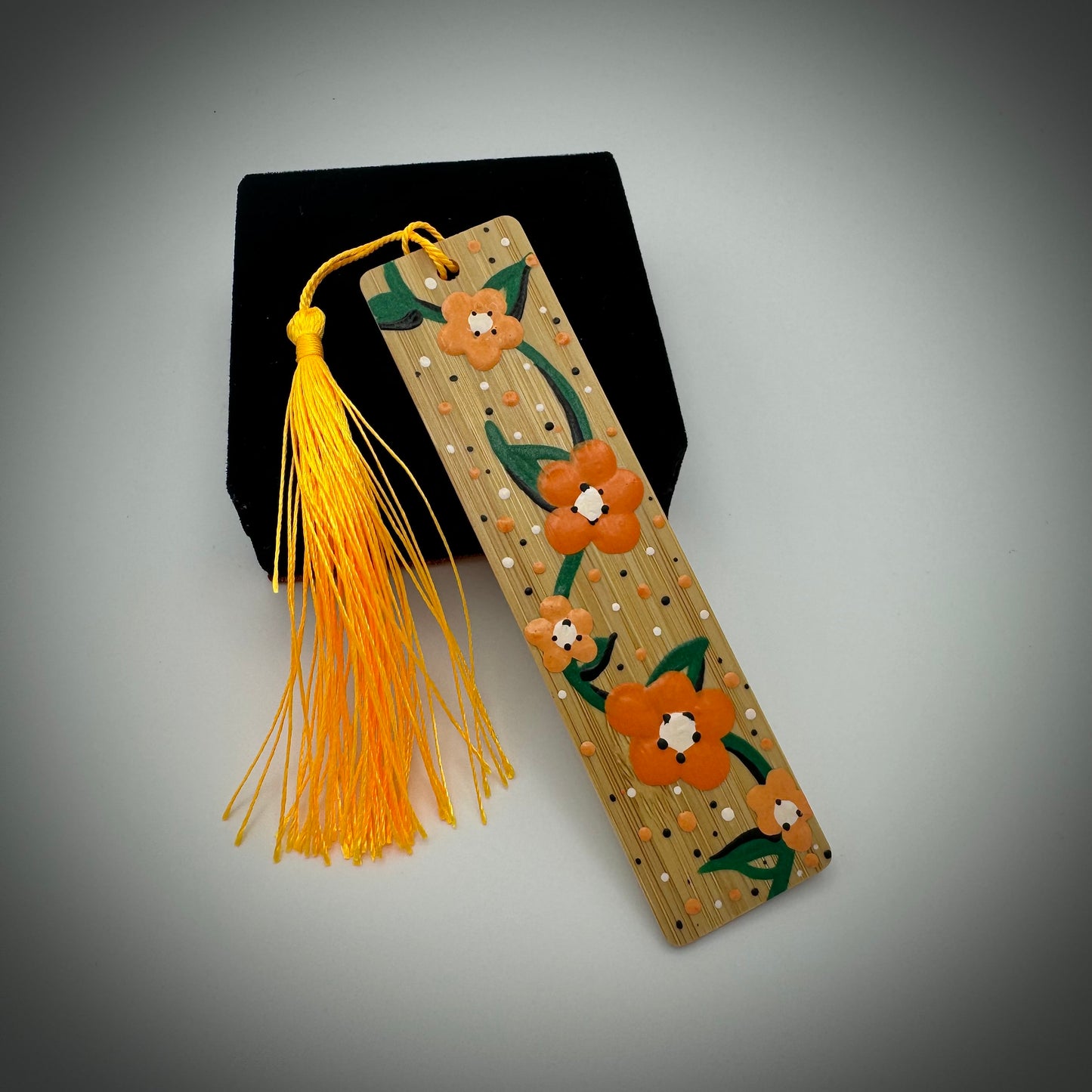 Peach Blossom Bamboo Bookmark